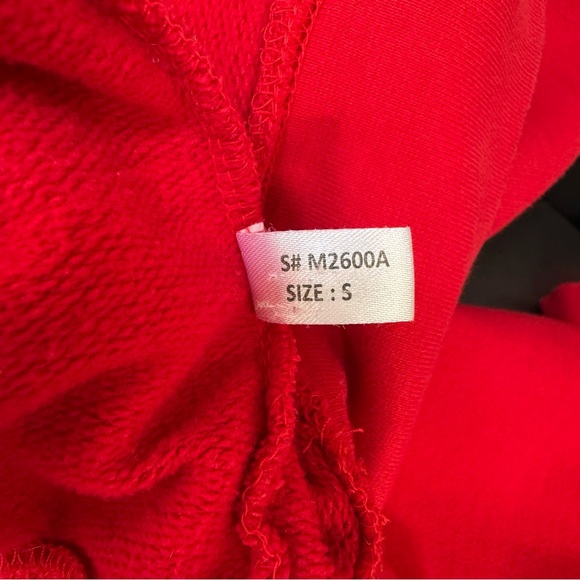 Motif Apparel Red Pullover Hoodie Size S - Picture 3 of 8